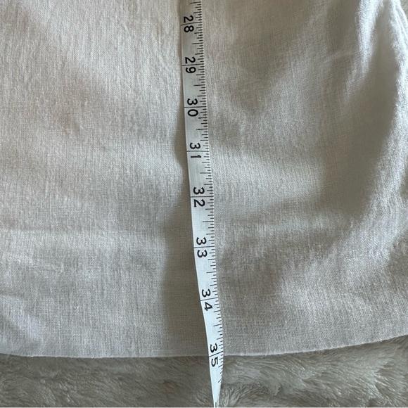 Abercrombie & Fitch Square Neck White Linen Shift Dress size Large - Picture 10 of 10